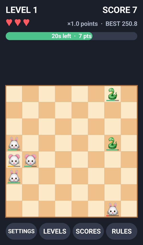 Smash ’Em Animals board